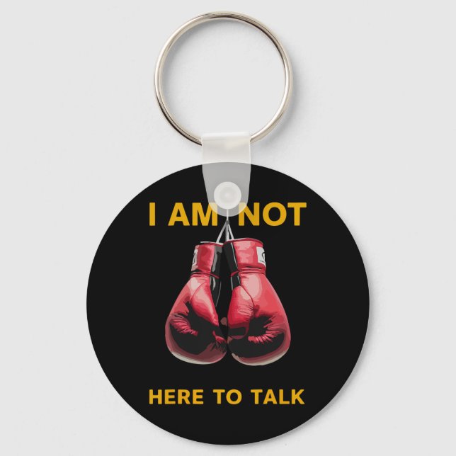 Chaveiro Boxe Kickboxing Amante do Boxe Boxeador Frase Engr (Frente)