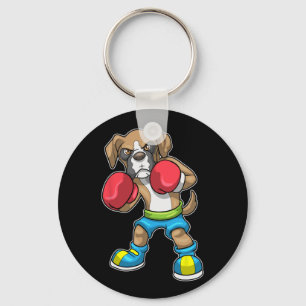 Chaveiro Boxer De Cães Boxando Luvas Boxando Para Homens Me