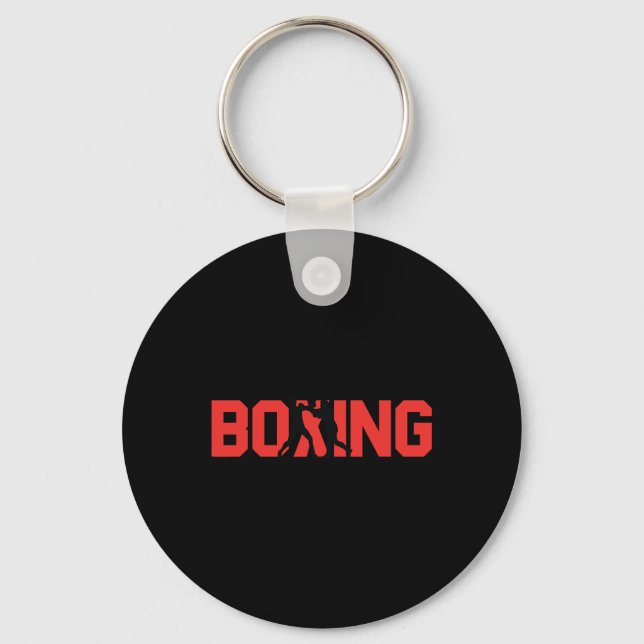 Chaveiro Boxer de Parceiro de Disparo de Presente de Boxing (Frente)