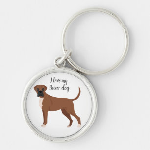 Chaveiro Boxer dog chaveiro. Qualquer casaco, qualquer tipo