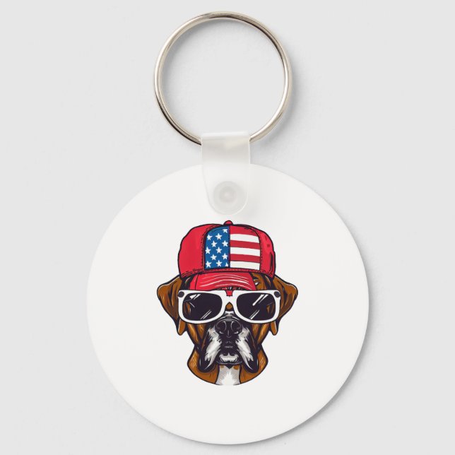 Chaveiro Boxer Dog USA (Frente)