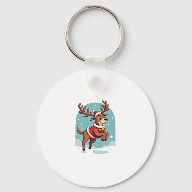 Chaveiro Boxer Reindeer Dash (Frente)