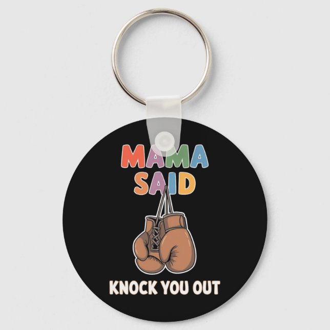 Chaveiro Boxin Kickboxing Mama Disse Knock U Fighting S (Frente)