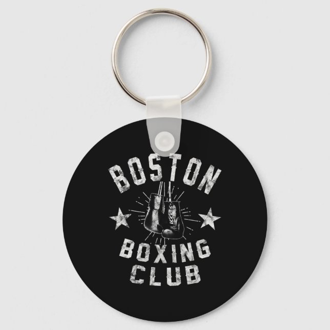 Chaveiro Boxing Club de Boston - Boxer em Vintage (Frente)
