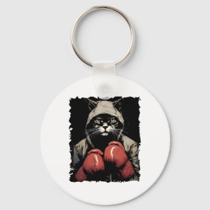 Chaveiro Boxing De Gatos Com Luvas E Boxer Uniforme Para Ga