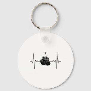 Chaveiro Boxing Heartbeat Line Punch Design