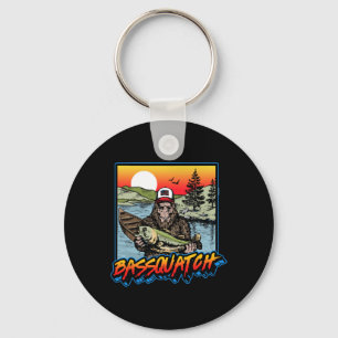 Chaveiro Bquatch! Funny B Pesca Sasquatch Retro 80s Fishe