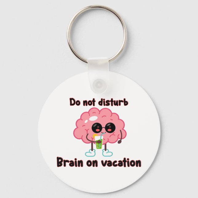 Chaveiro  Brain on Vacation (Frente)