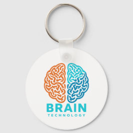 Chaveiro Brain Technology - Split Hemispheres Mind