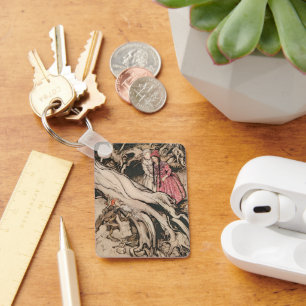 Chaveiro Branca de Neve e Vermelho Rosa por Arthur Rackham