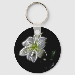 Chaveiro branco-82698 flor branca de lírio beleza natural 