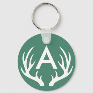 Chaveiro branco dos Antlers dos cervos