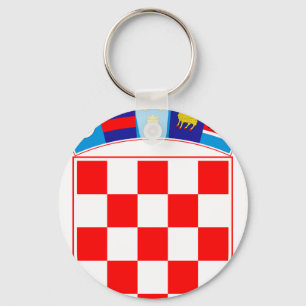 Chaveiro Brasão de Croatia, emblema croata, Hrvatska