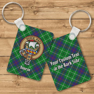 Chaveiro Brasão do Clã Duncan sobre Tartan