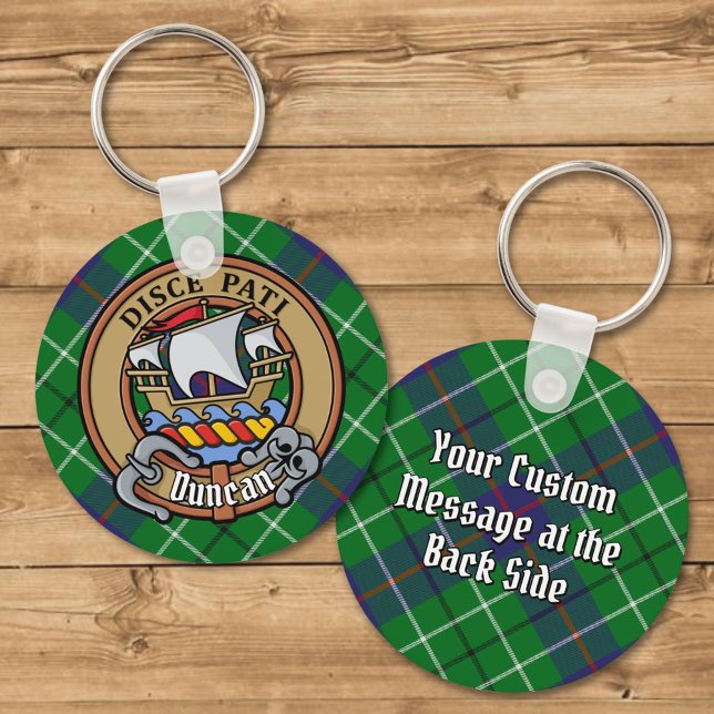 Chaveiro Brasão do Clã Duncan sobre Tartan (Criador carregado)