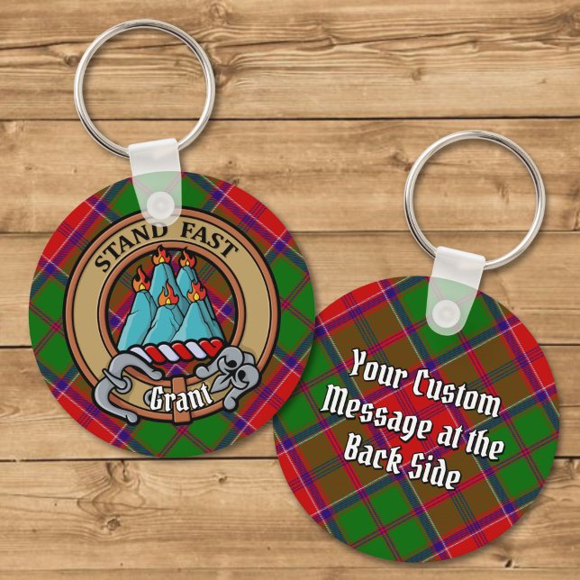 Chaveiro Brasão do Clã Grant sobre Tartan (Criador carregado)