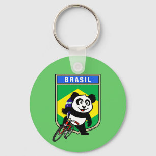 Chaveiro Brasil: Bicicletando Panda