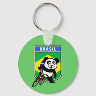 Chaveiro Brasil ciclando Panda