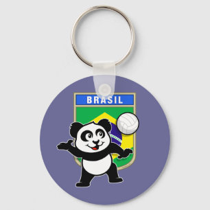Chaveiro Brasil: Panda de Voleibol