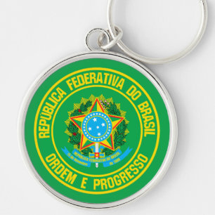 Chaveiro Brasil Round Emblem