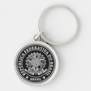 Chaveiro Brasil Round Emblem