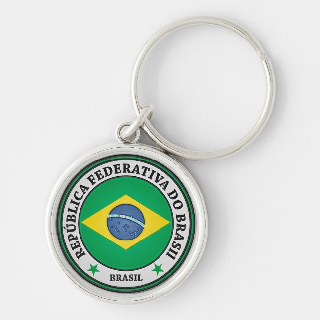 Chaveiro Brasil Round Emblem (Frente)