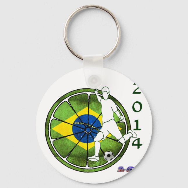 CHAVEIRO BRASIL SOCCER 2014 OFERECE PRESENTES PERSONALIZÁVE (Frente)