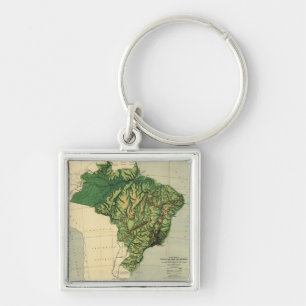 Chaveiro BrazilPhysical MapBrazil panorâmico