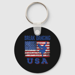 Chaveiro Break Dançando Bandeira Americana Quebrando Hip Do