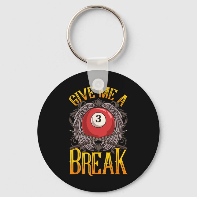 Chaveiro Break Shot Expresse O Billiards Plea (Frente)