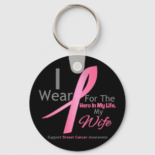 Chaveiro Breast Cancer Hero - Wife