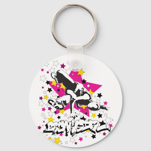 Chaveiro Bregirl Key Chain - Branco (Frente)
