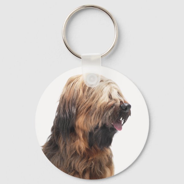 Chaveiro Briard fauve 3 (Frente)