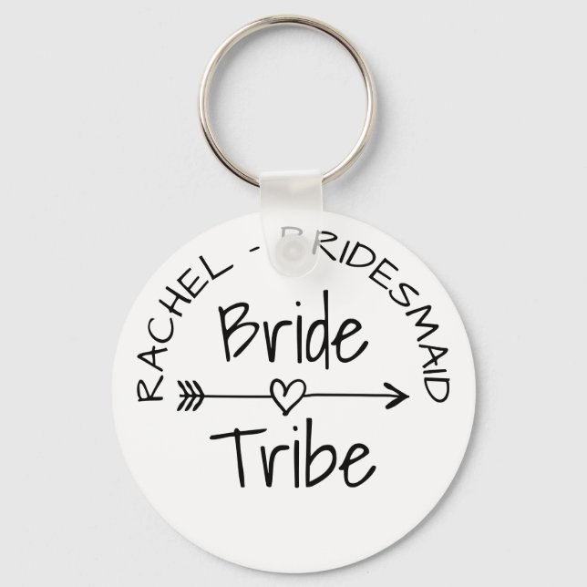 Chaveiro Bride Tribe bachelorette party favor keychains (Frente)