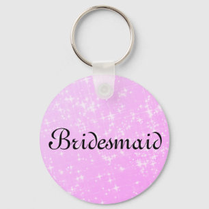 Chaveiro Bridesmaid Personalizada com Largura Rosa