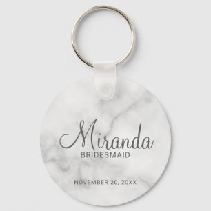 Chaveiro Bridesmaid Personalizado de Script Moderno