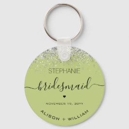 Chaveiro Bridesmaids Personalizadas com Efeito Confete Bril