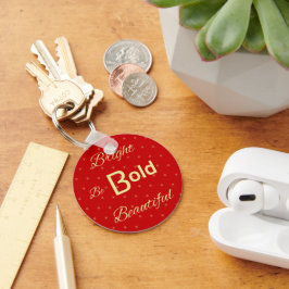 Chaveiro Bright Bold Belo inspira ouro vermelho