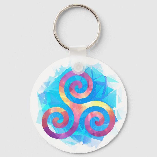 Chaveiro Bright breton triskel (Frente)