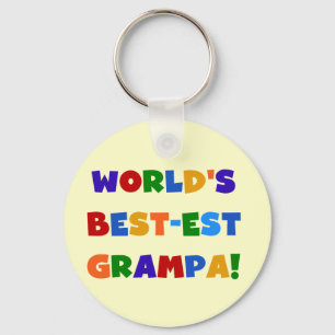 Chaveiro "Bright Colors World's Best Grampa Gifts"