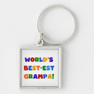 Chaveiro "Bright Colors World's Best Grampa Gifts"
