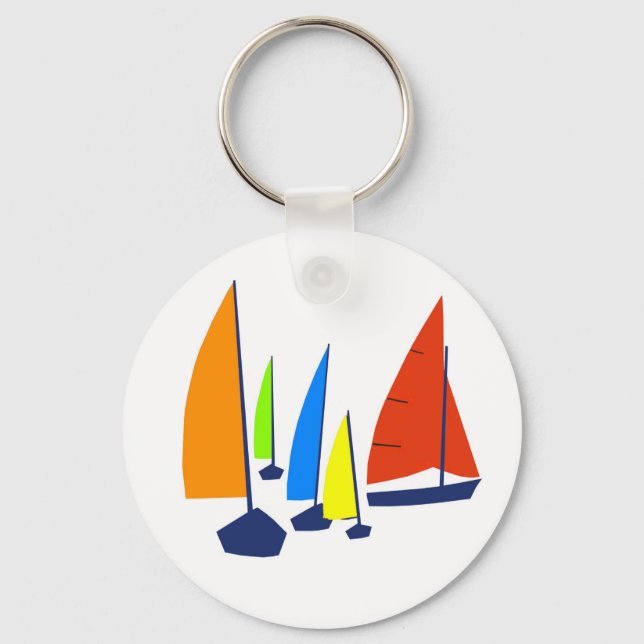 Chaveiro Bright Sunny Sailboat (Frente)