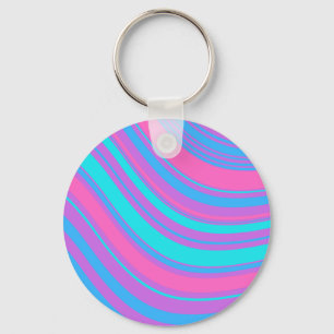 Chaveiro Bright Wavy Retro Pattern