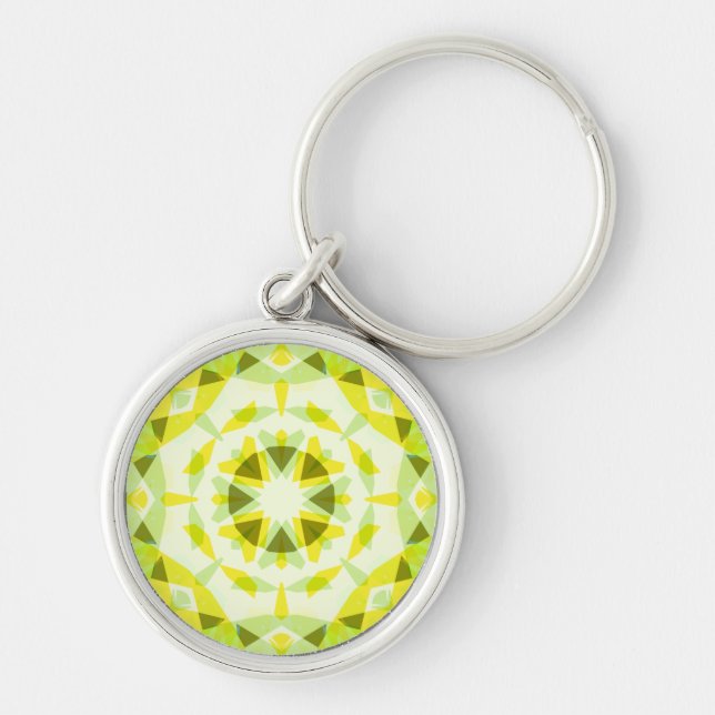 Chaveiro Bright Yellow Green Summer Star Dopamine Art (Frente)