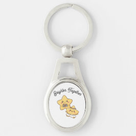 Chaveiro Brighter Together – Cute Couple keychain Gift