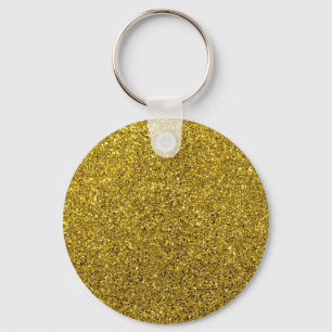 Chaveiro Brilhante Dourado
