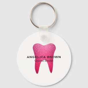 Chaveiro Brilho cor-de-rosa dental