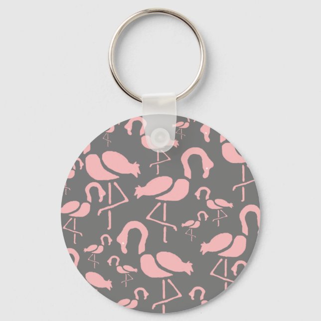 Chaveiro Brincadeira Rosa Flamingo (Frente)