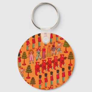 Chaveiro Brinquedo de Natal Antigo Crianças Jogam