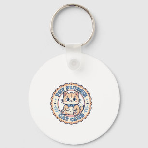Chaveiro Brinquedo de Pelúcia Gato Camiseta de Gato Fofo De